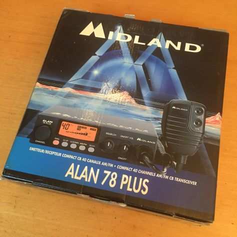 Midland ALAN 78 Plus CB Radio Ricetrasmittente Veicolare NUOVO