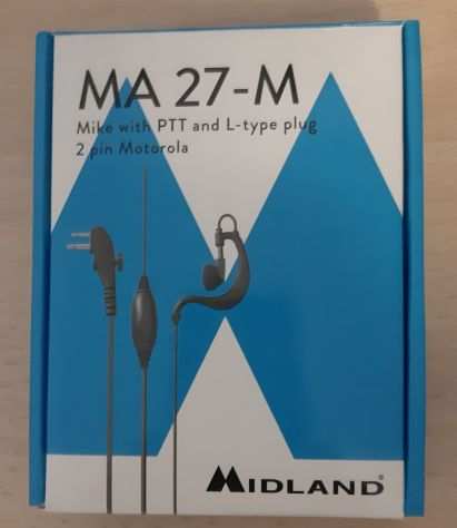 Midland MA 27-M microfono auricolare con tasto PTT
