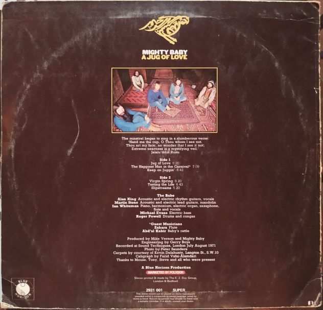 Mighty Baby - A Jug of Love - LP - 1971