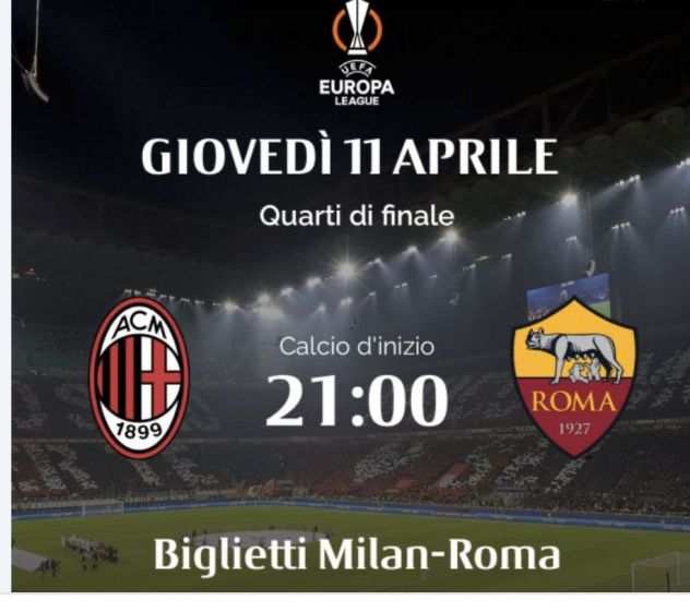 Milan Roma Europa league Primo anello