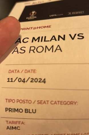 Milan Roma Europa league Primo anello