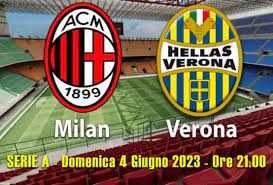 MILAN VS. VERONA  SAN SIRO  ANELLO ROSSO  4 GIUGNO