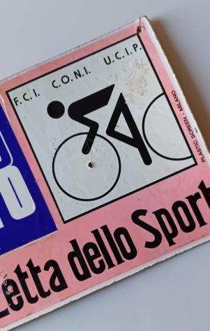 Milano-Torino 1974 - Roger De Vlaeminck - Targa di omologazione per auto da ciclismo