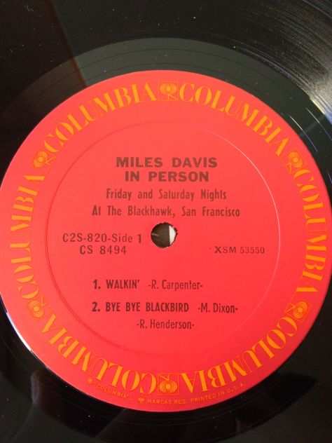 MILES DAVIS In Person Friday and Saturday Nights