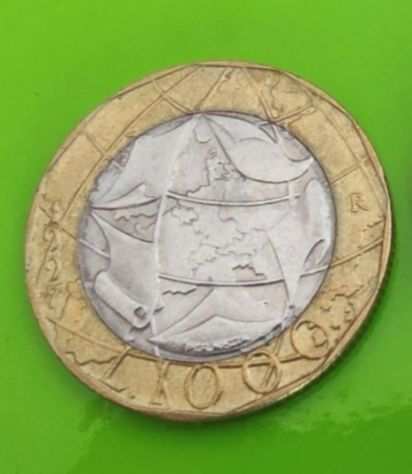 Mille lire a moneta 1997 quotErrore di conioquot