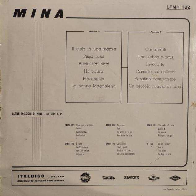 Mina - Il Cielo in una Stanza - Very Very Rare 1St Italian Pressing - - Album LP (oggetto singolo) - Prima stampa - 1960