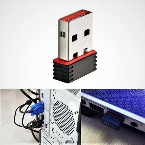 Mini scheda wireless USB 150 Mbps- Nuova