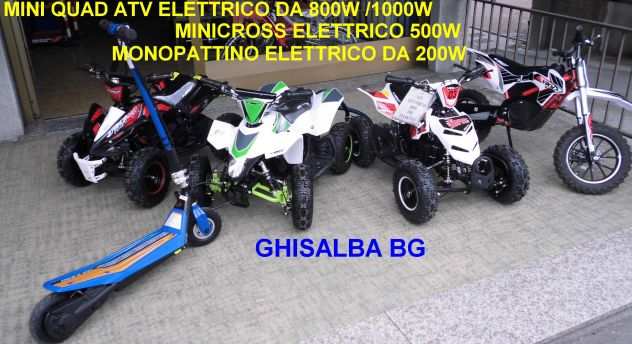minicross elettrico da 500W bianco verde