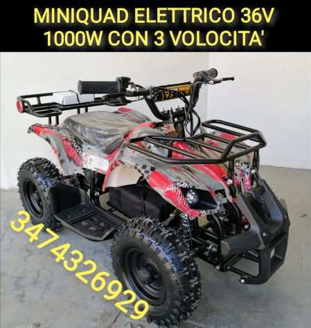 Miniquad elettrico hummer DA 36V 800W con 3 velocita PER BAMBINI