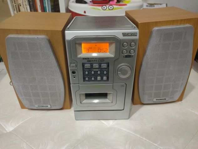 MiniStereo Thomson CS100 Casse Originali CD Radio RDS Hifi SVEGLIA