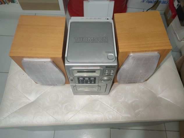 MiniStereo Thomson CS100 Casse Originali CD Radio RDS Hifi SVEGLIA