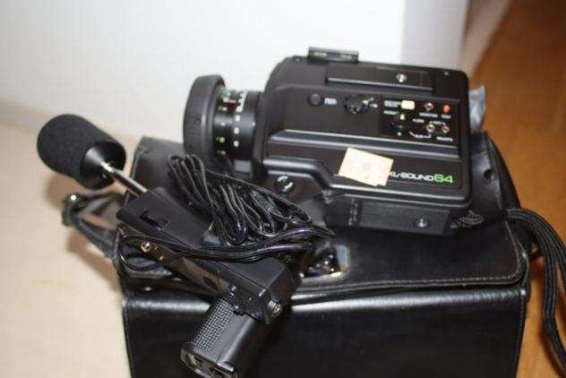 Minolta XL-sound 64 Super 8mm film camera in black XL64  mic and original bag Cinepresa