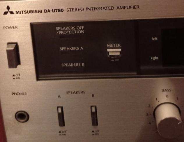 Mitsubishi - DA-U780 Solid state integrated amplifier, DA-F641S Tuner - Set Hi-Fi