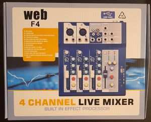 Mixer audio 4 CH con USB - F4 nuovo (ns. rif. 291218017).