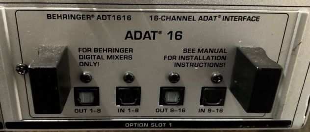 Mixer digitale Behringer DDX3216  expander Ultragain Digital ADA8200