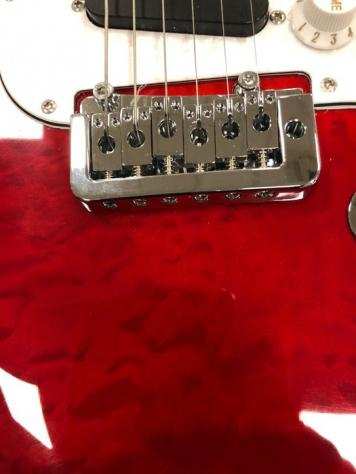 M.J.DOUGLAS - Mjst7223 Transparent Dark Red - - Chitarra elettrica