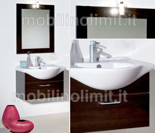 Mobile Bagno Sospeso - Wengegrave (105 cm)