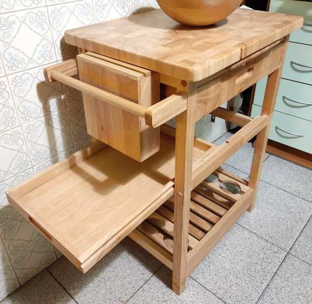Mobiletto cucina in legno massello