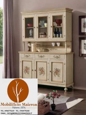 Mobili Classici Country Decorati Credenza Completa Soggiorno Taverna Non Usati