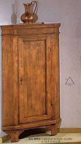 Mobili Classici Mobile in Legno ad angolo Stile Arte Povera cod 10502