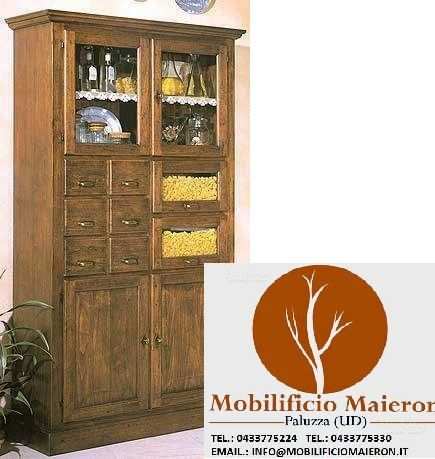 Mobili rustici Pordenone classici Dispensa cod 947 4 ante 8 cass affare