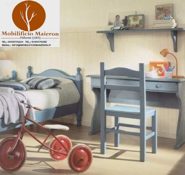 Mobili Rutici Country Camere da Letto in Legno Camera Azzurra cod 655 Nuova