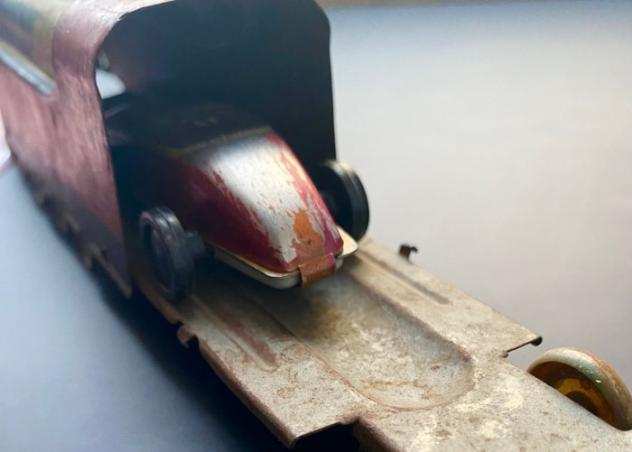 Modellino auto da corsa sovietica  trenino Lampo Express Italia - Giocattolo di latta - 1960-1970 - Italia