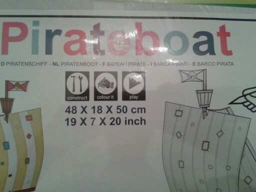 MODELLINO CARTACARTONE PIRATE BOAT JOY PAC