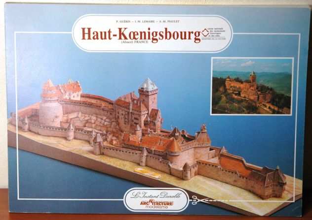 Modellino in cartoncino, castello di Haut-Koenigsbourg