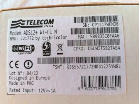 MODEM ADSL TELECOM con Wi-Fi