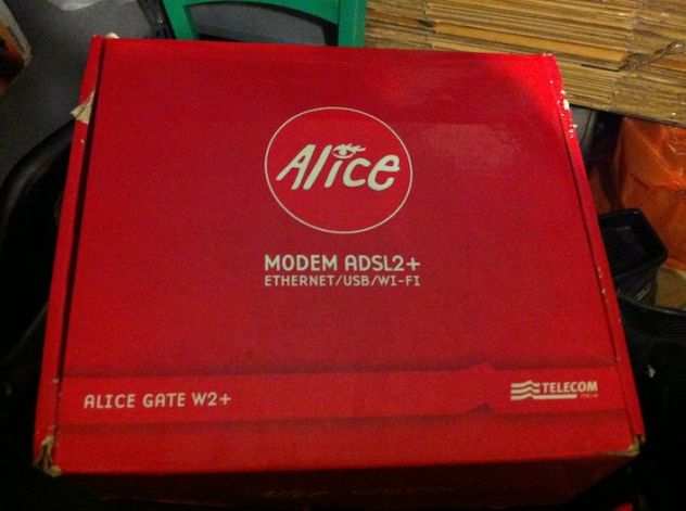 Modem Router adsl2 Wi Fi Ethernet Alice Gate W2