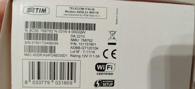 Modem Router ADSL2 WI-FI N TELECOM ITALIA