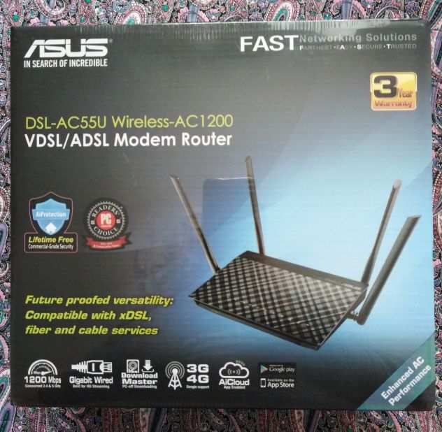 Modem Router Asus DSL-AC55U Wireless-AC1200