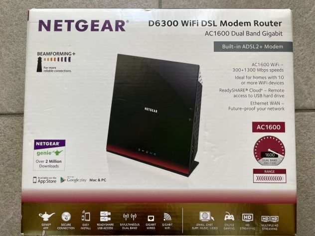 Modem Router D6300 WiFi DSL NETGEAR