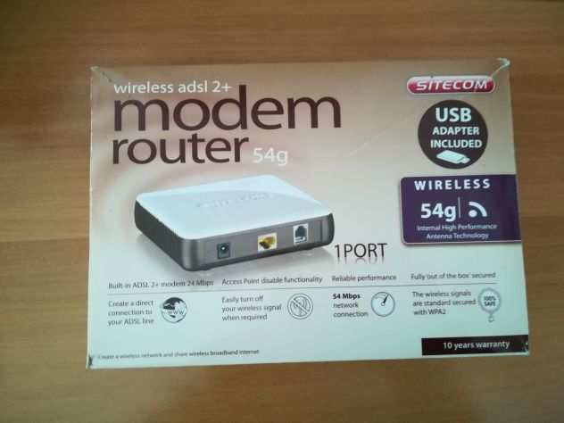 Modem Router Sitecom Wireless adsl 2 54 g.