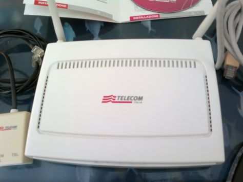 Modem Router WIFI Telecom ADSL 2 Wi-Fi N - Antenne esterne - con accessori