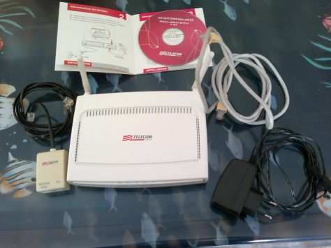 Modem Router WIFI Telecom ADSL 2 Wi-Fi N - Antenne esterne - con accessori