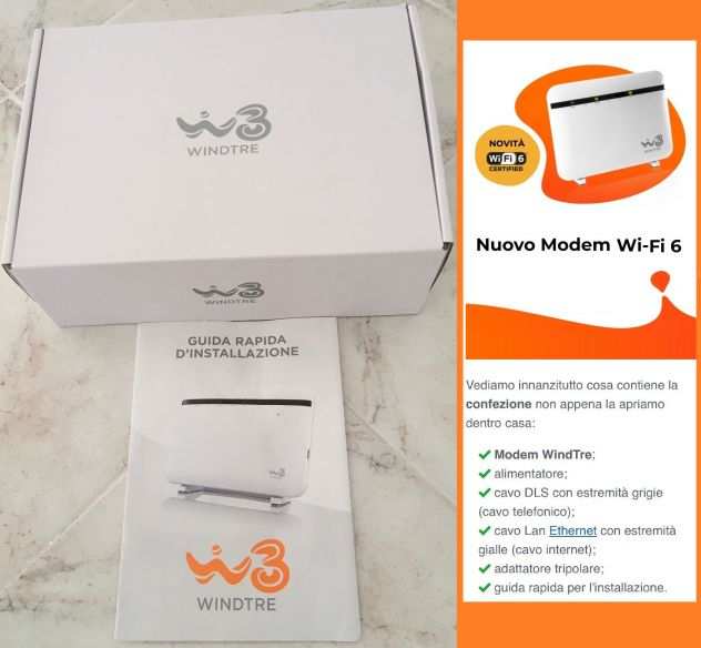 Modem Wi-Fi 6 WindTre