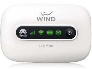 Modem Wi-fi Huawei E5330 brandizzato Wind - Bianco