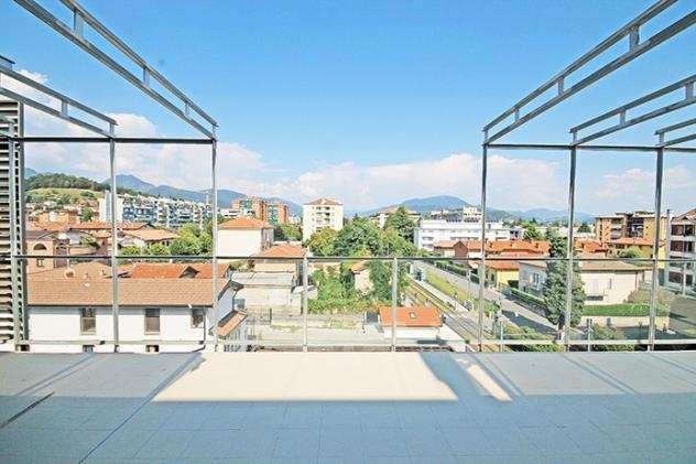 Moderni e pregevoli attici con terrazza in edificio di nuova costruzione in classe A