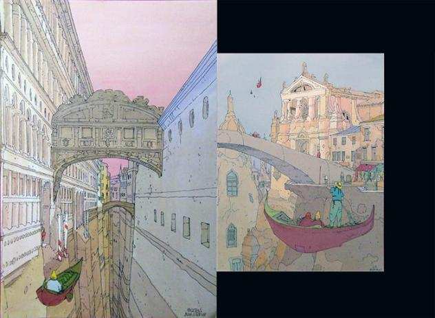 Moebius - 2x Estampe Editori del Grifo - Venezia - 1984