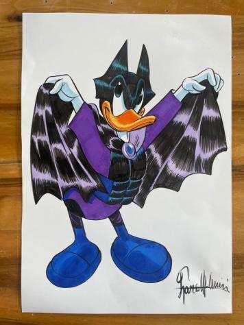 Molinari, Lara - 1 Original colour drawing  original preliminary drawing - Donald Duck - Batman Paperino - 2017