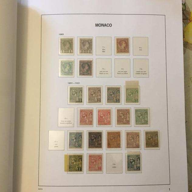 Monaco - Stupenda collezione francobolli nuovi Principato di Monaco dal 1885 al 1979 su album Davo