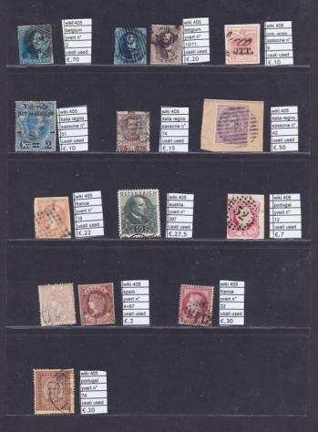 mondiali 1850 - Collezione di classici paesi mondiali timbrati e MNH cat. euro 3005 - yvert sassone