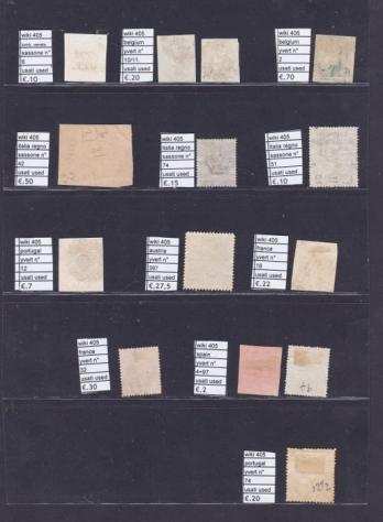 mondiali 1850 - Collezione di classici paesi mondiali timbrati e MNH cat. euro 3005 - yvert sassone