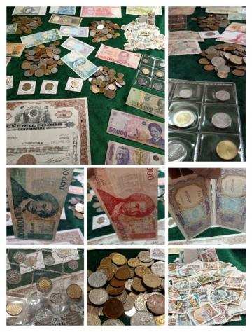 Mondo, Italy, World, San Marino, United States. Collection of coins from different countries