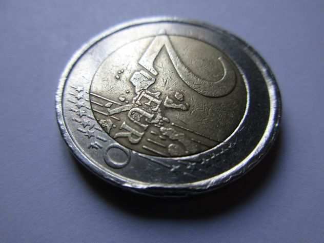 MONETA 2 EURO DANTE 2002 ITALIA ERRORI DI CONIO