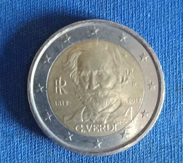 Moneta 2 euro Giuseppe Verdi 2013