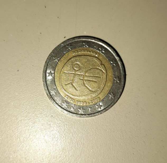 Moneta 2 euro rara omino Nederland