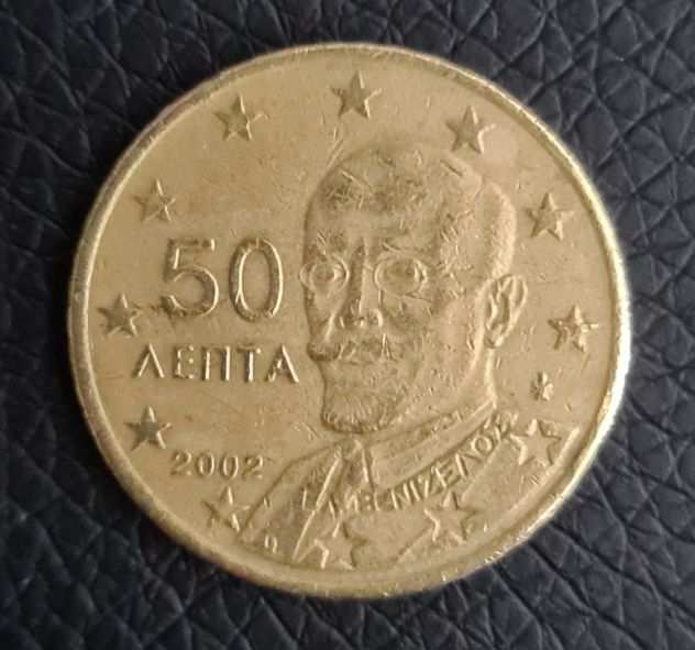 Moneta 50 eurocent Grecia 2002